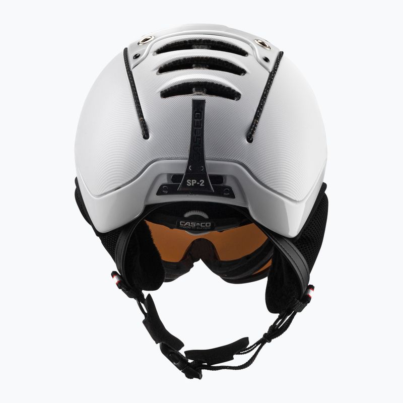 Lyžiarska prilba CASCO SP-2 Carbonic Visor white 07.3737 3