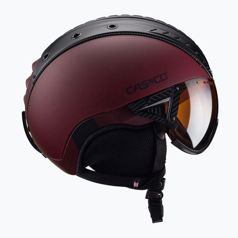 Lyžiarska prilba CASCO SP-2 Carbonic Visor červená 07.3738 3