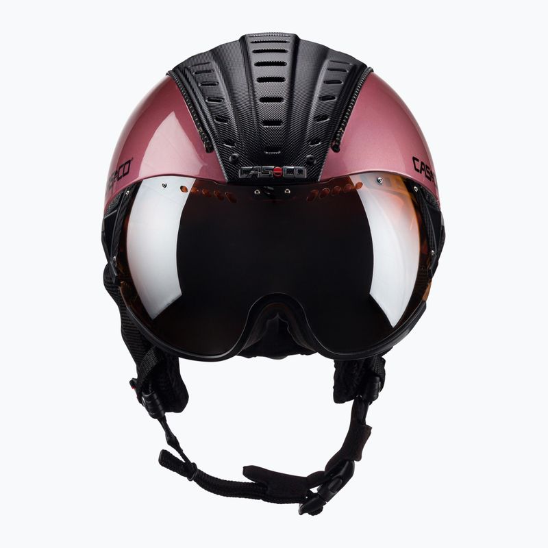 Lyžiarska prilba CASCO SP-2 Carbonic Visor pink 07.3736 2