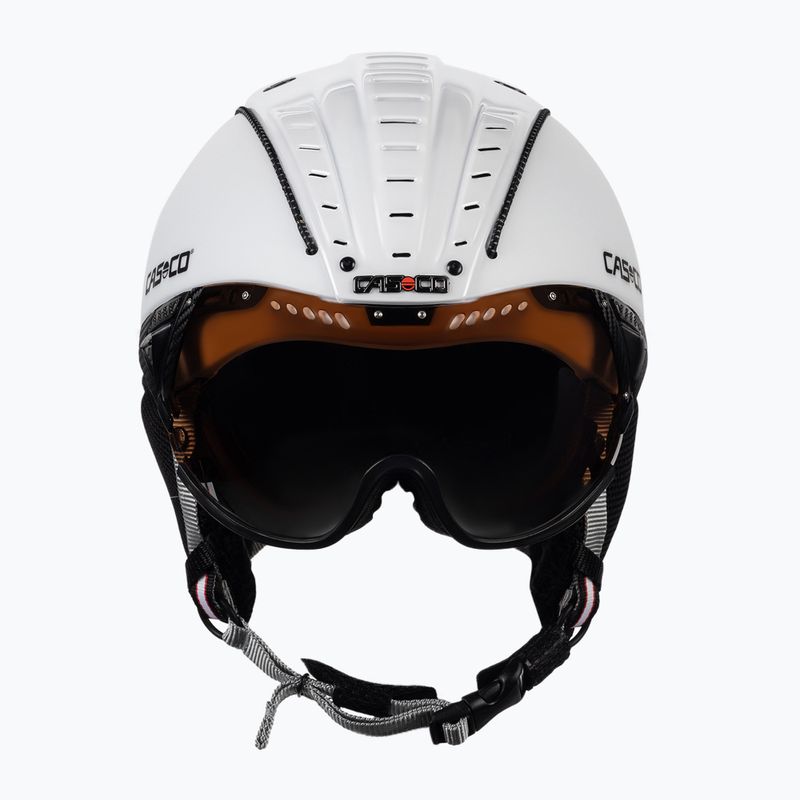 Lyžiarska prilba CASCO SP-2 Visier biela 07.3707 2