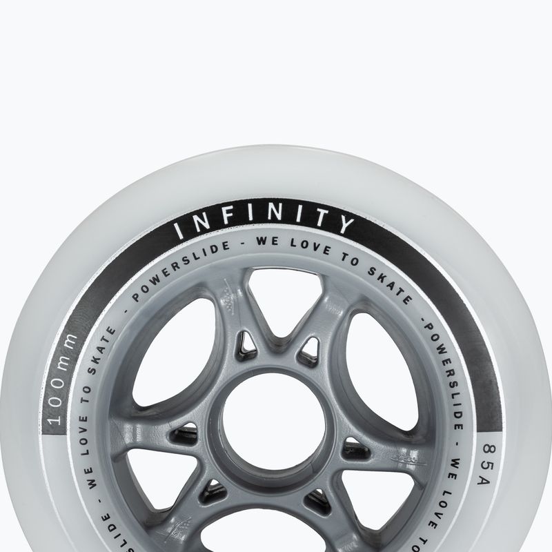 Kolieska Powerslide Infinity II 100mm/85A 4 ks biele 905224 5
