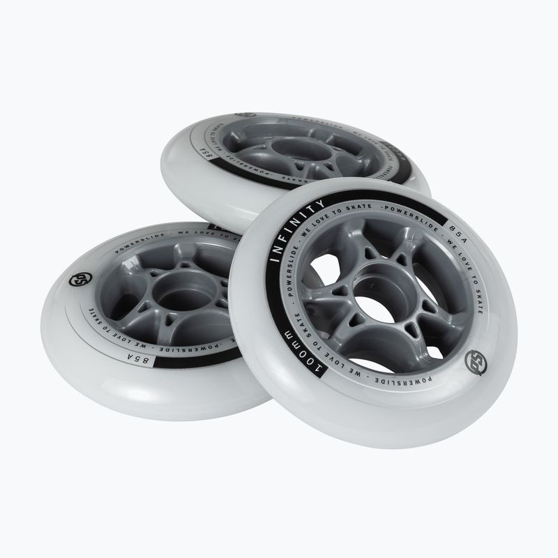 Kolieska Powerslide Infinity II 100mm/85A 4 ks biele 905224 6