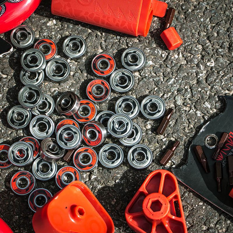 WICKED ABEC 7 8-pack červeno-čierne ložiská 310031 4