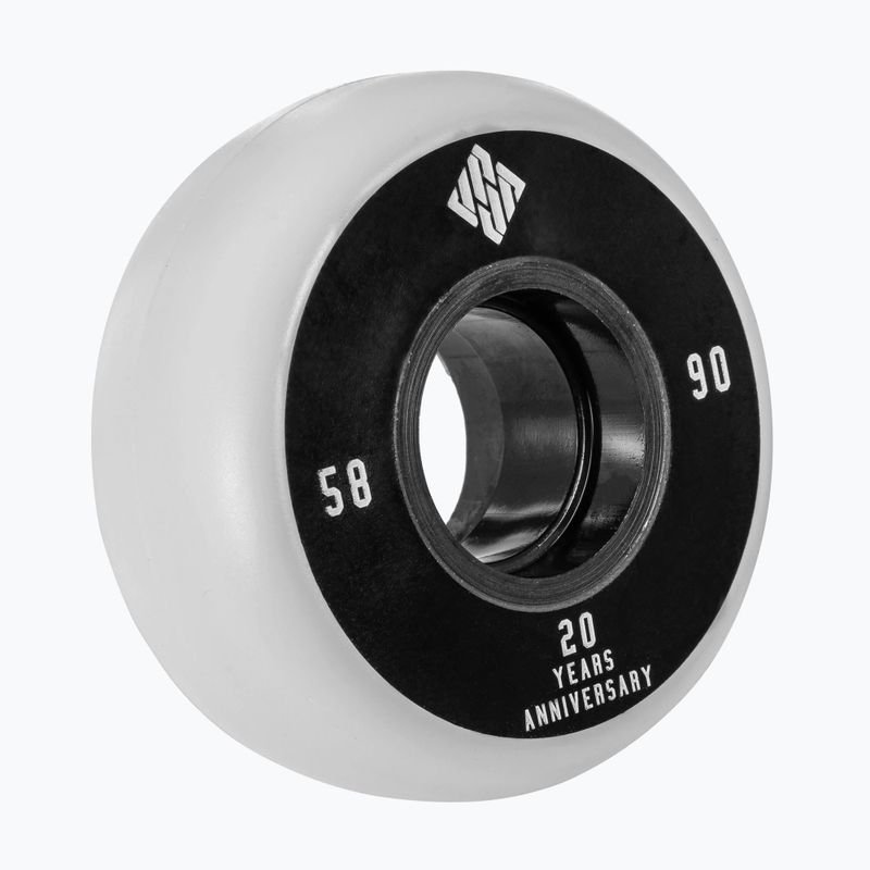 USD TEAM 58mm/90A kolieska na kolieskové korčule 4 ks biele 700481 2