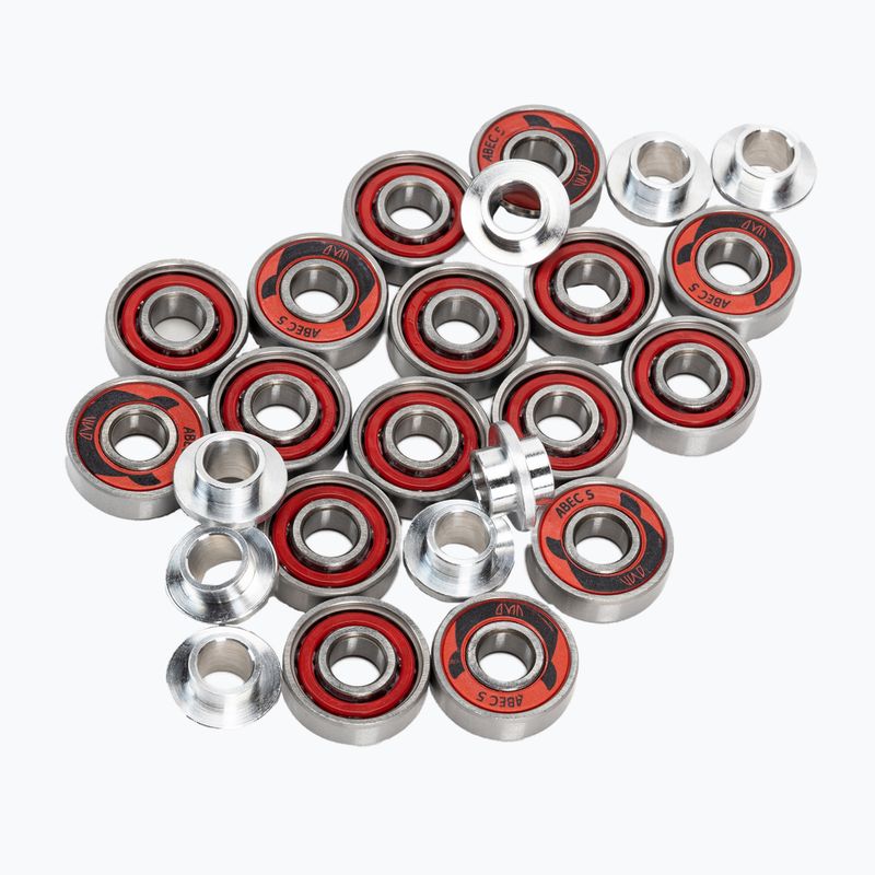 Powerslide PS One Spacer/Bearings 80mm/82A 8 ks bielych 905308 kolieska s ložiskami 3