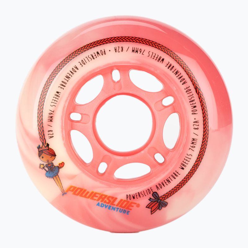 Powerslide Princess Girls Wheel 76 4-pack pink 905317 kolieska na kolieskové korčule 2
