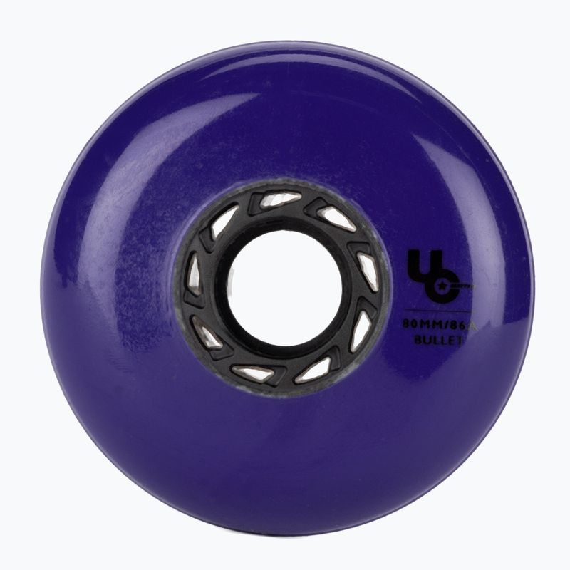 UNDERCOVER WHEELS Team Bullet Radius 80mm/86A kolieska na kolieskové korčule 4 ks fialové 406187 2