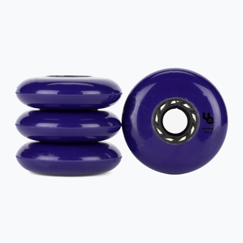 UNDERCOVER WHEELS Team Bullet Radius 80mm/86A kolieska na kolieskové korčule 4 ks fialové 406187