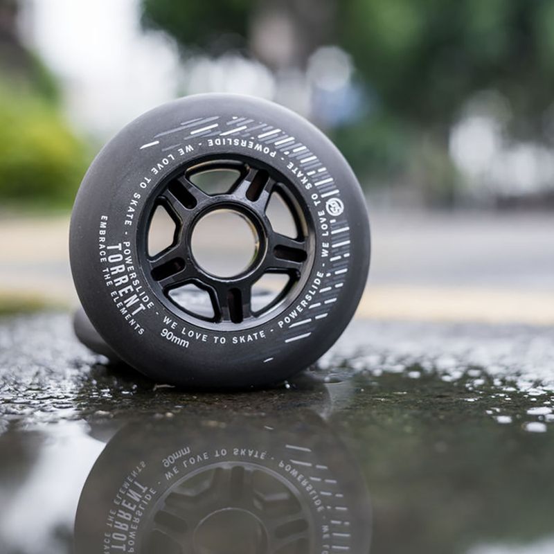 Powerslide Torrent Rain 4-Pack kolieska na kolieskové korčule čierne 905364 2
