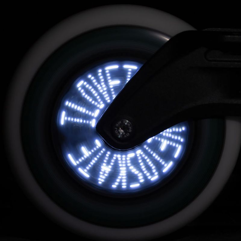 Powerslide Graphix LED Wheel 100 ľavý biely 905345 kolieska na kolieskové korčule 3