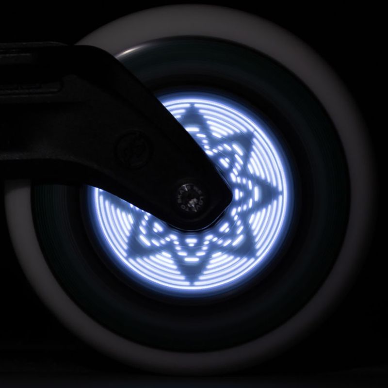 Powerslide Graphix LED Wheel 100 ľavý biely 905345 kolieska na kolieskové korčule 4