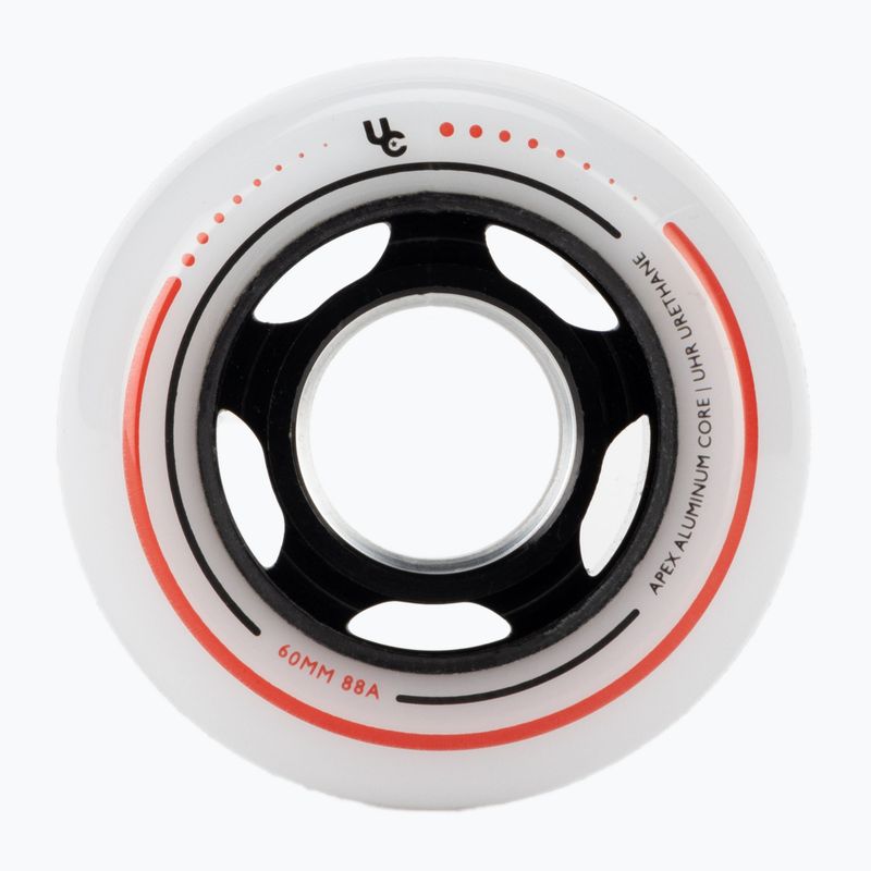 UNDERCOVER WHEELS Apex 60 4-Pack biele/čierne kolieska na kolieskové korčule 406192 2
