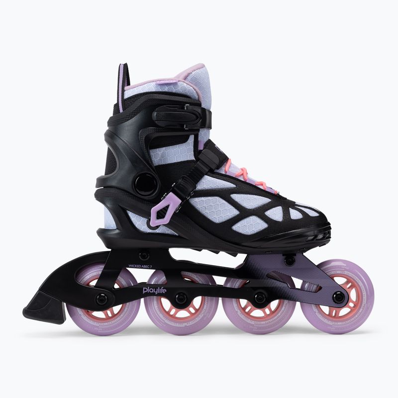 Playlife Lancer 84 dámske kolieskové korčule čiernofialové 880274 3