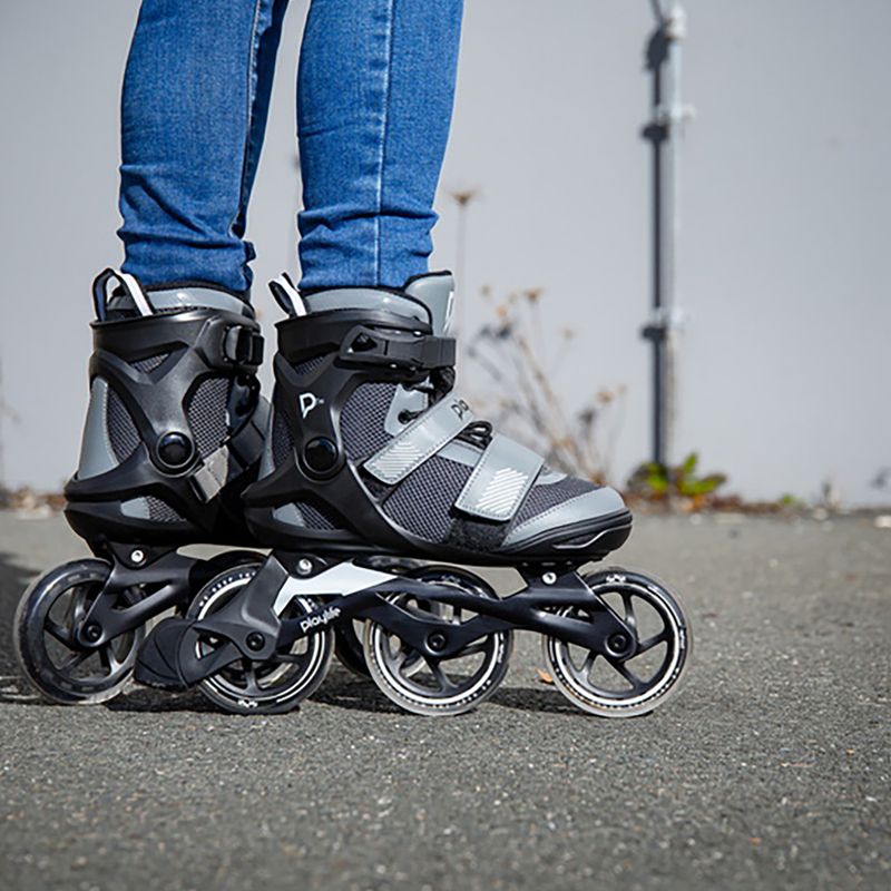 Pánske kolieskové korčule Playlife GT 110 black/grey 11