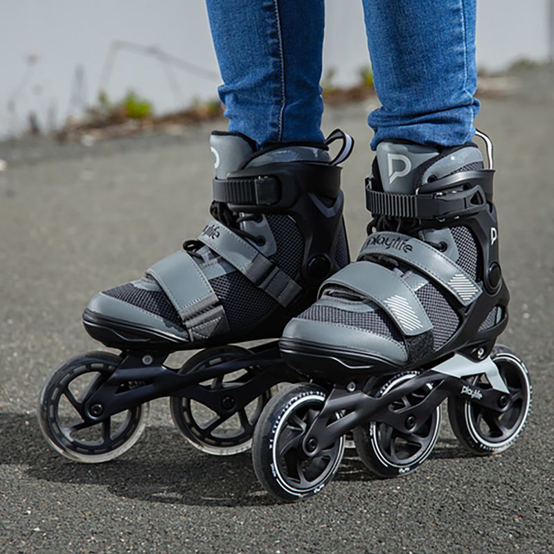 Pánske kolieskové korčule Playlife GT 110 black/grey 13