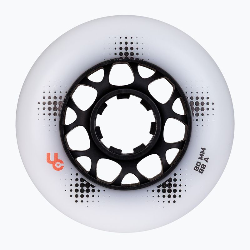 Kolieska na kolieskové korčule UNDERCOVER WHEELS Team Pro 80 mm/88A 4 pcs. white 2
