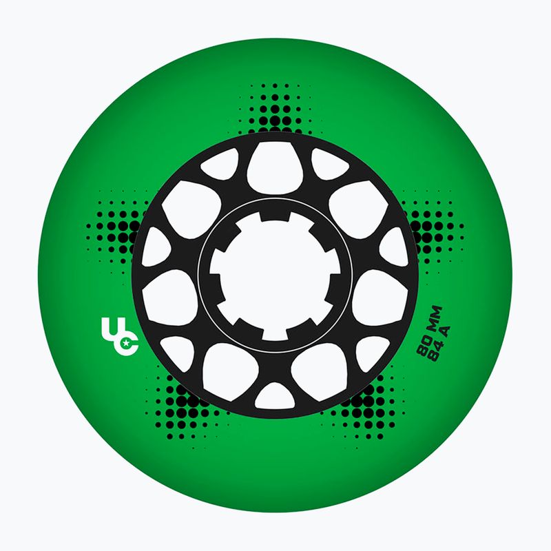 Kolieska na kolieskové korčule UNDERCOVER WHEELS Team Pro 80 mm/84A 4 pcs. green