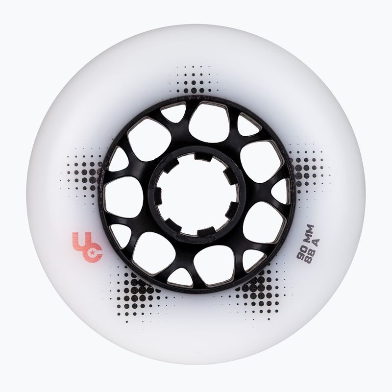 Kolieska na kolieskové korčule UNDERCOVER WHEELS Team Pro 90 mm/88A 4 pcs. white 3