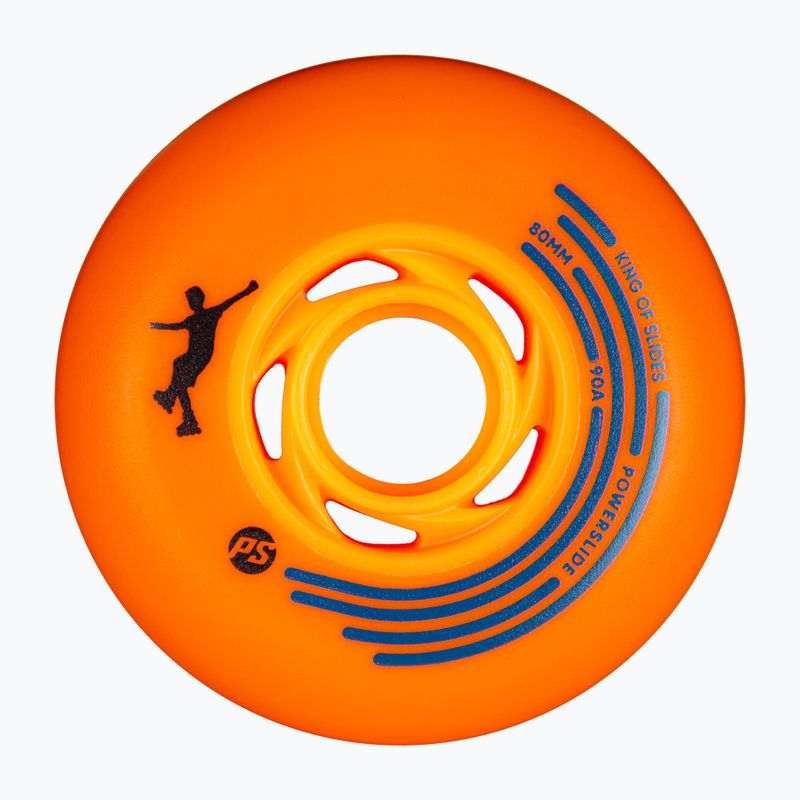 Kolieska na kolieskové korčule Powerslide King of Slides 4 pcs. 80 mm/90A orange/orange 2