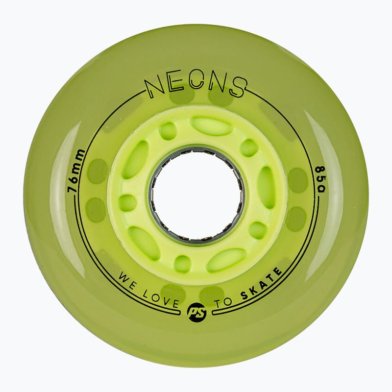 Kolieska na kolieskové korčule Powerslide Neons LED 4 pcs. green