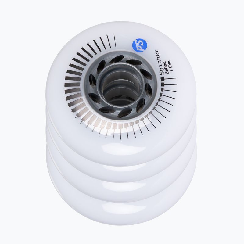 Kolieska na kolieskové korčule Powerslide Spinner 80 mm/88A 4 pcs. white 3