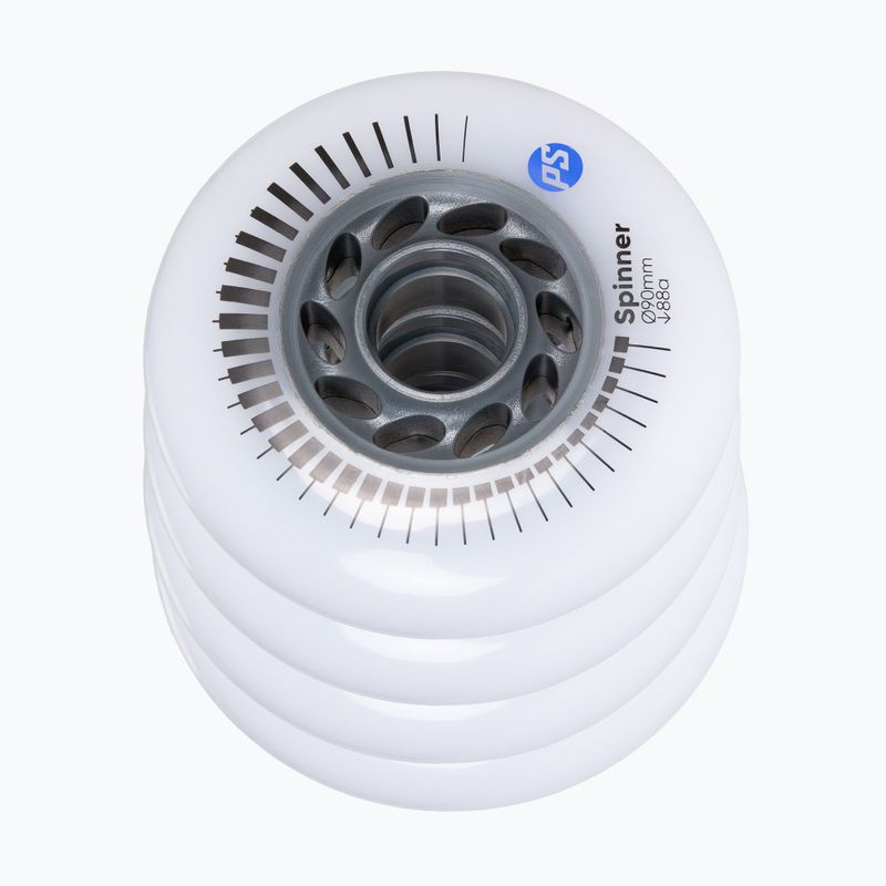 Kolieska na kolieskové korčule Powerslide Spinner 90 mm/88A 4 pcs. white 3