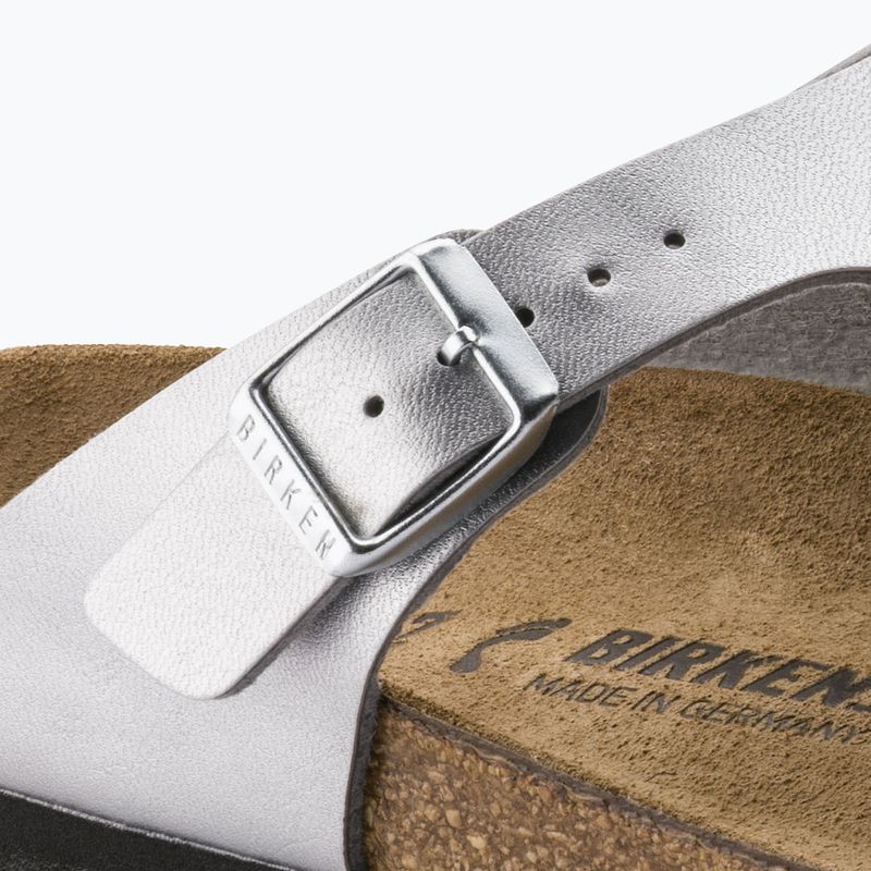 Žabky BIRKENSTOCK Gizeh BF Regular strieborné 10