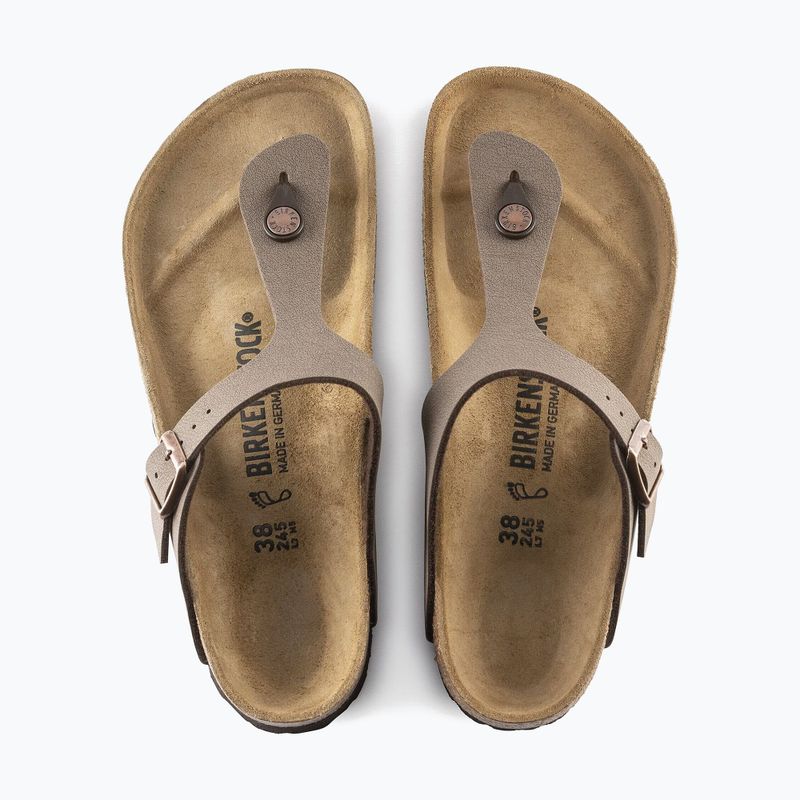 Šľapky BIRKENSTOCK Gizeh Birkibuc Narrow mocca 4