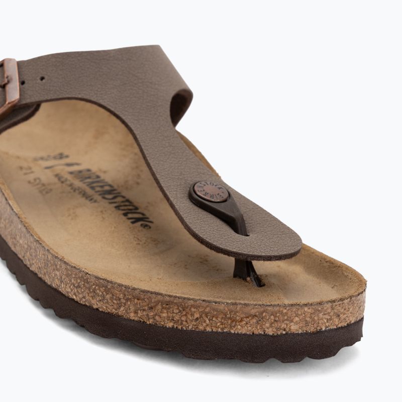 Šľapky BIRKENSTOCK Gizeh Birkibuc Narrow mocca 7