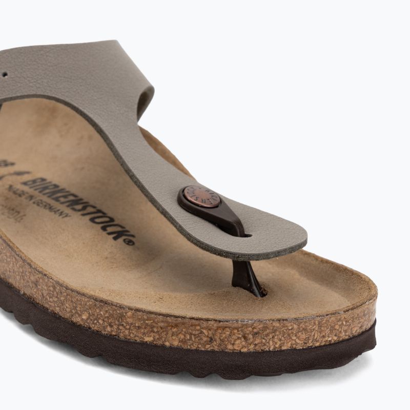 Šľapky BIRKENSTOCK Gizeh Birkibuc Narrow stone 7