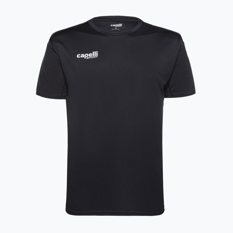 Pánske tréningové futbalové tričko Capelli Basics I Adult black