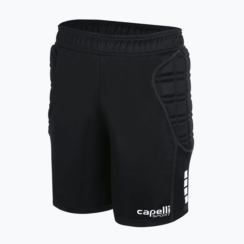 Capelli Basics I Youth Brankárske šortky s vypchávkami black/white 5