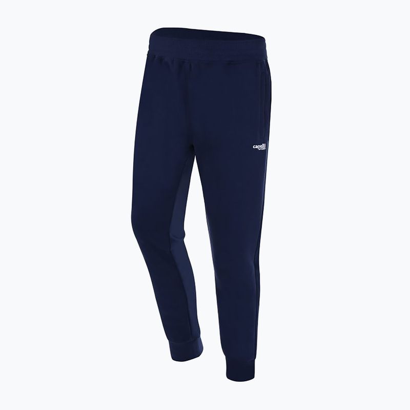 Capelli Basics Mládežnícke zúžené futbalové nohavice z francúzskeho froté navy/white 4