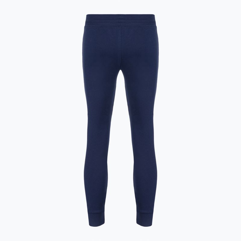 Capelli Basics Mládežnícke zúžené futbalové nohavice z francúzskeho froté navy/white 2