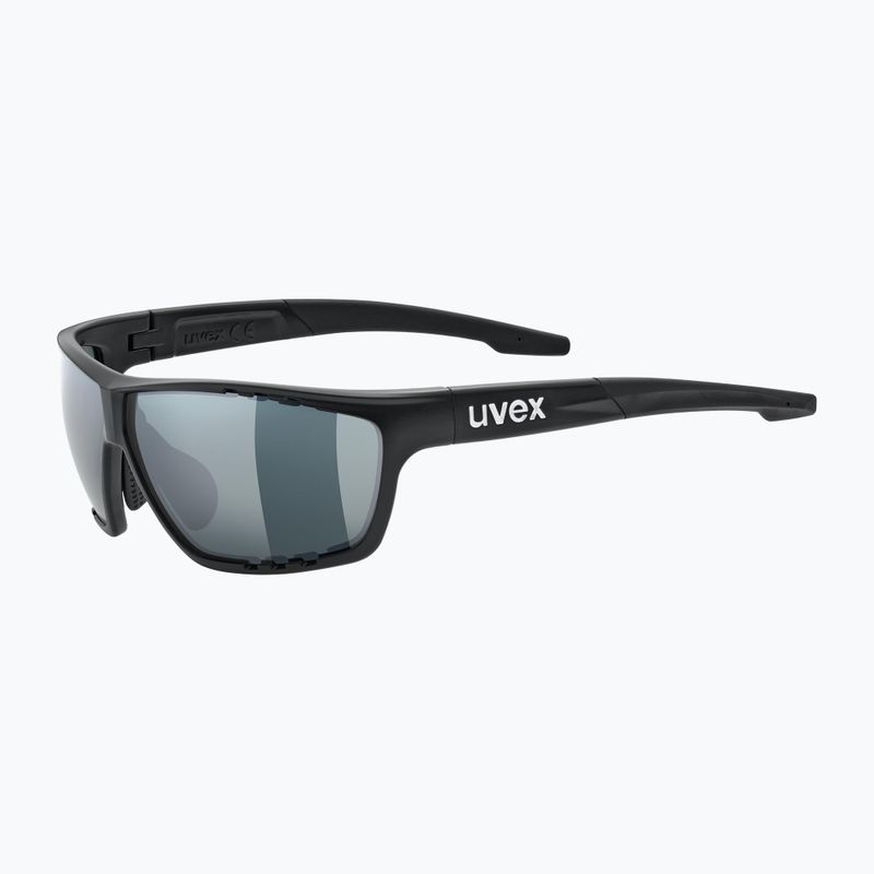 UVEX Sportstyle 706 CV čierna matná/litemirror strieborné slnečné okuliare 53/2/018/2290 5