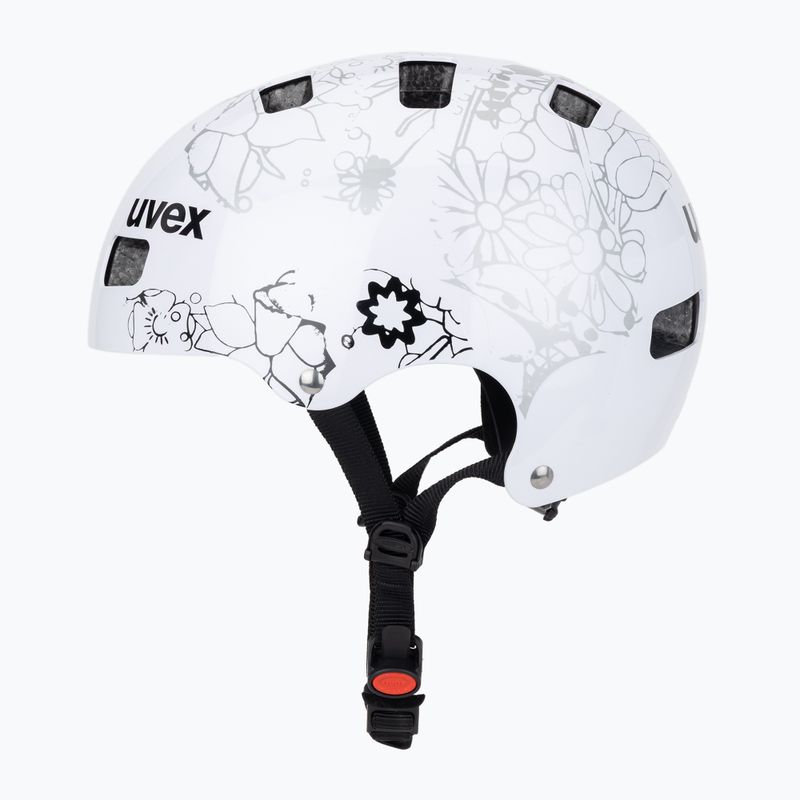 Detská prilba UVEX Kid 3 white flower/black 3