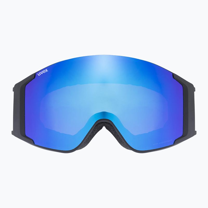 Lyžiarske okuliare UVEX G.gl 3000 TO black matt/mirror blue/lasergold lite/clear 6