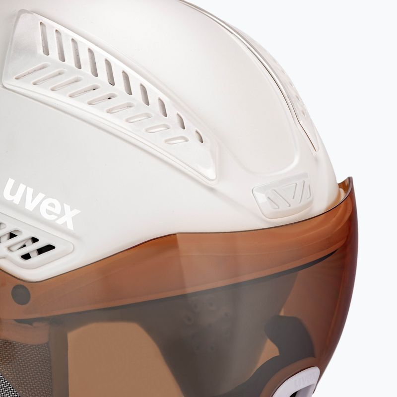 Dámska lyžiarska prilba UVEX Hlmt 600 visor white 56/6/236/50 6