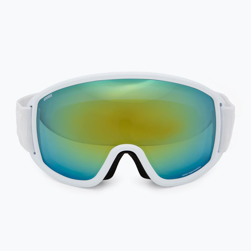 Lyžiarske okuliare UVEX Topic white matt/mirror orange blue 2
