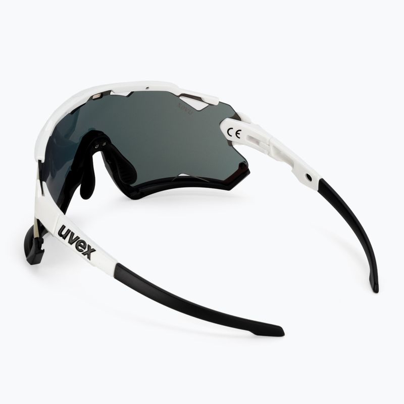Cyklistické okuliare UVEX Sportstyle 228 white black/mirror red 53/2/067/8206 2