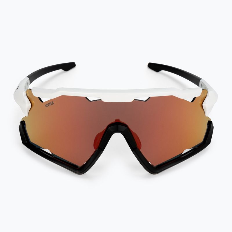 Cyklistické okuliare UVEX Sportstyle 228 white black/mirror red 53/2/067/8206 3