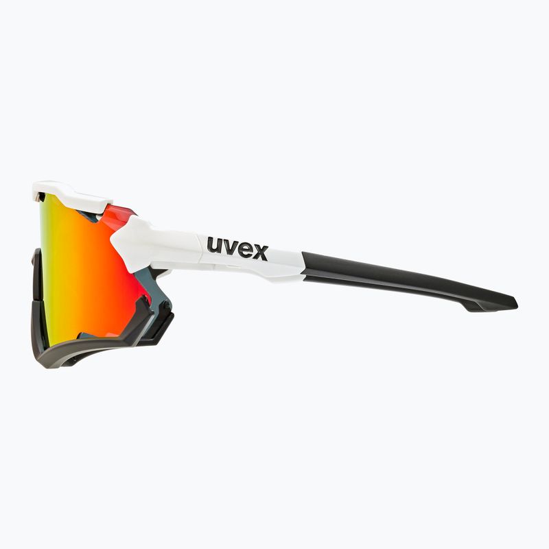 Cyklistické okuliare UVEX Sportstyle 228 white black/mirror red 53/2/067/8206 9