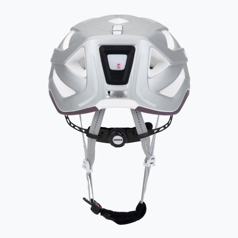 Cyklistická prilba UVEX City Active silver/plum matt 4