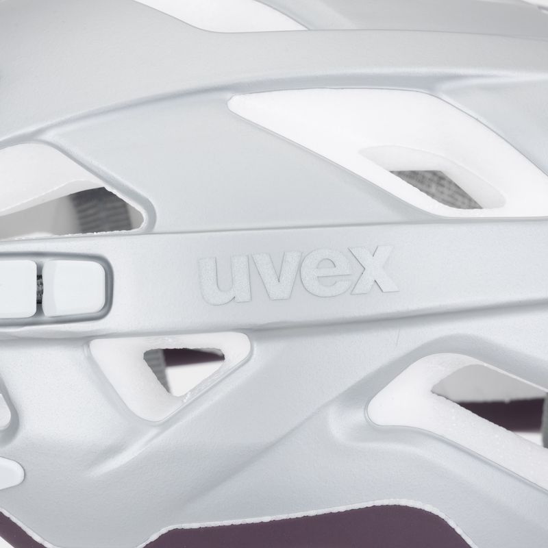 Cyklistická prilba UVEX City Active silver/plum matt 7