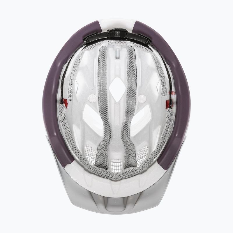 Cyklistická prilba UVEX City Active silver/plum matt 6