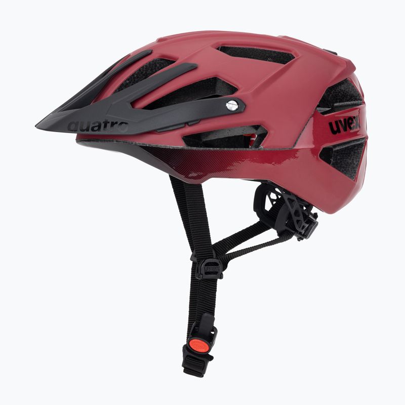Cyklistická prilba UVEX Quatro CC červená/čierna matná 3