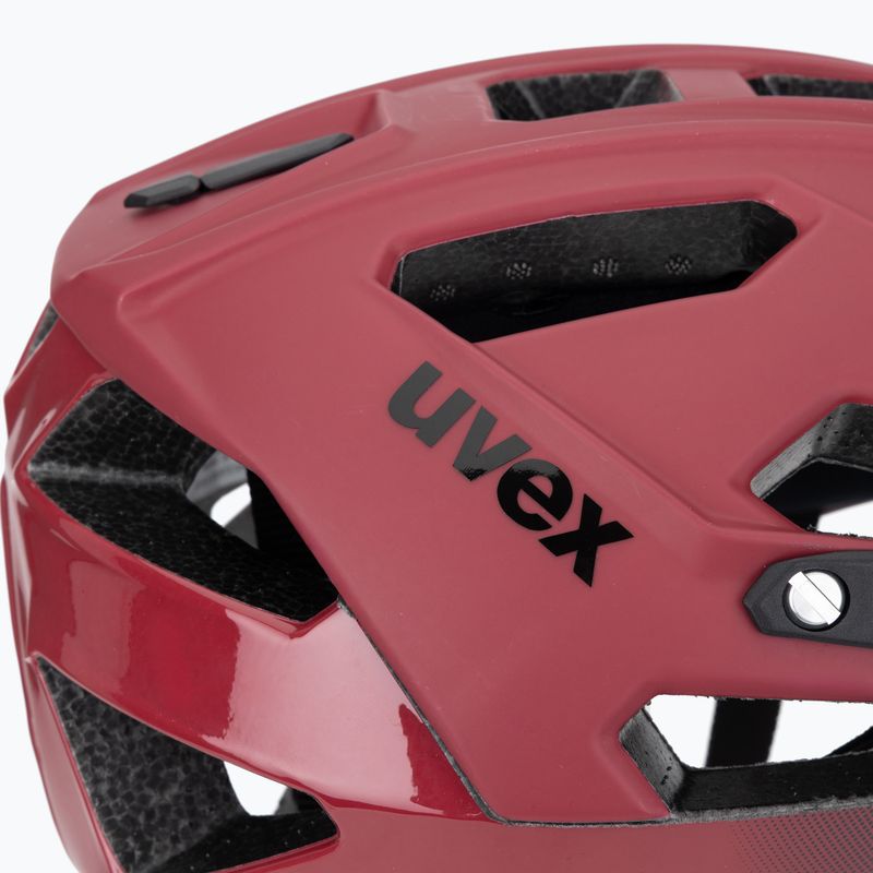 Cyklistická prilba UVEX Quatro CC červená/čierna matná 7