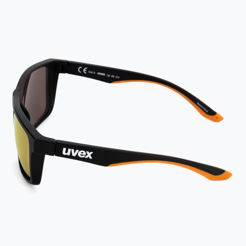 Slnečné okuliare Uvex Lgl 50 CV black mat/mirror champagne 53/3/008/2297 4
