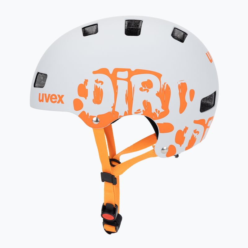 Detská prilba UVEX Kid 3 CC dirtbike light grey/orange 3