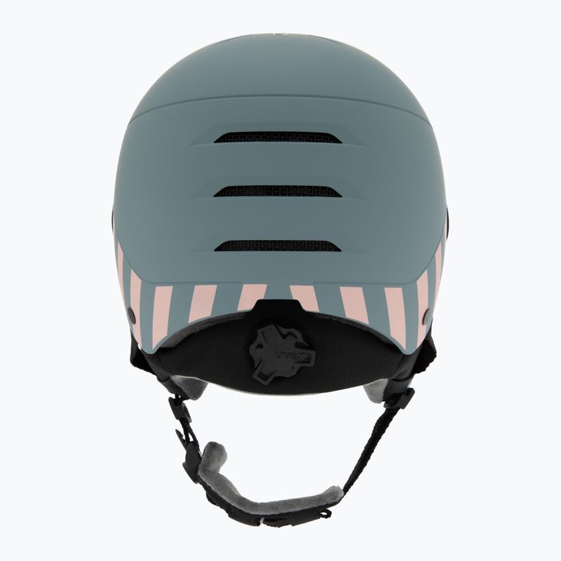 Detská lyžiarska prilba UVEX Rocket Visor Jr rhino/blush matt/mirror silver/lasergold lite 4